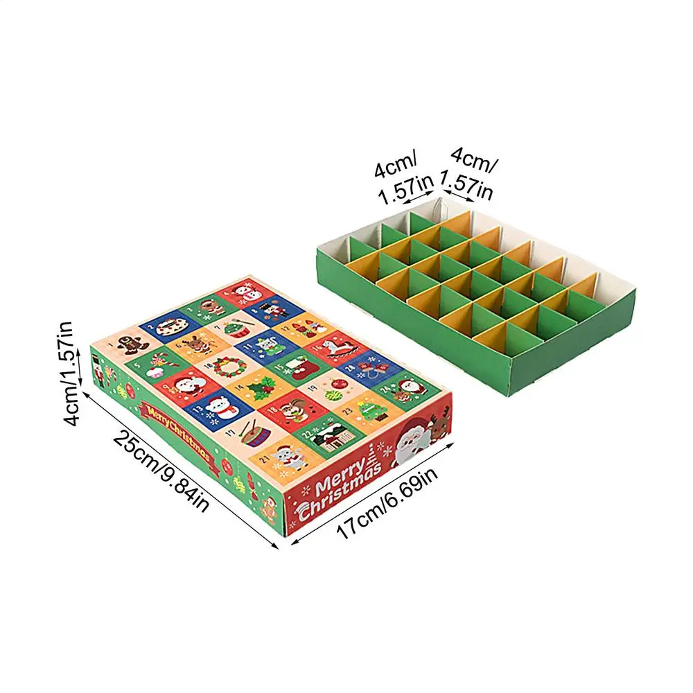 

Рождественский адвент-календарь из пластика 5 шт.