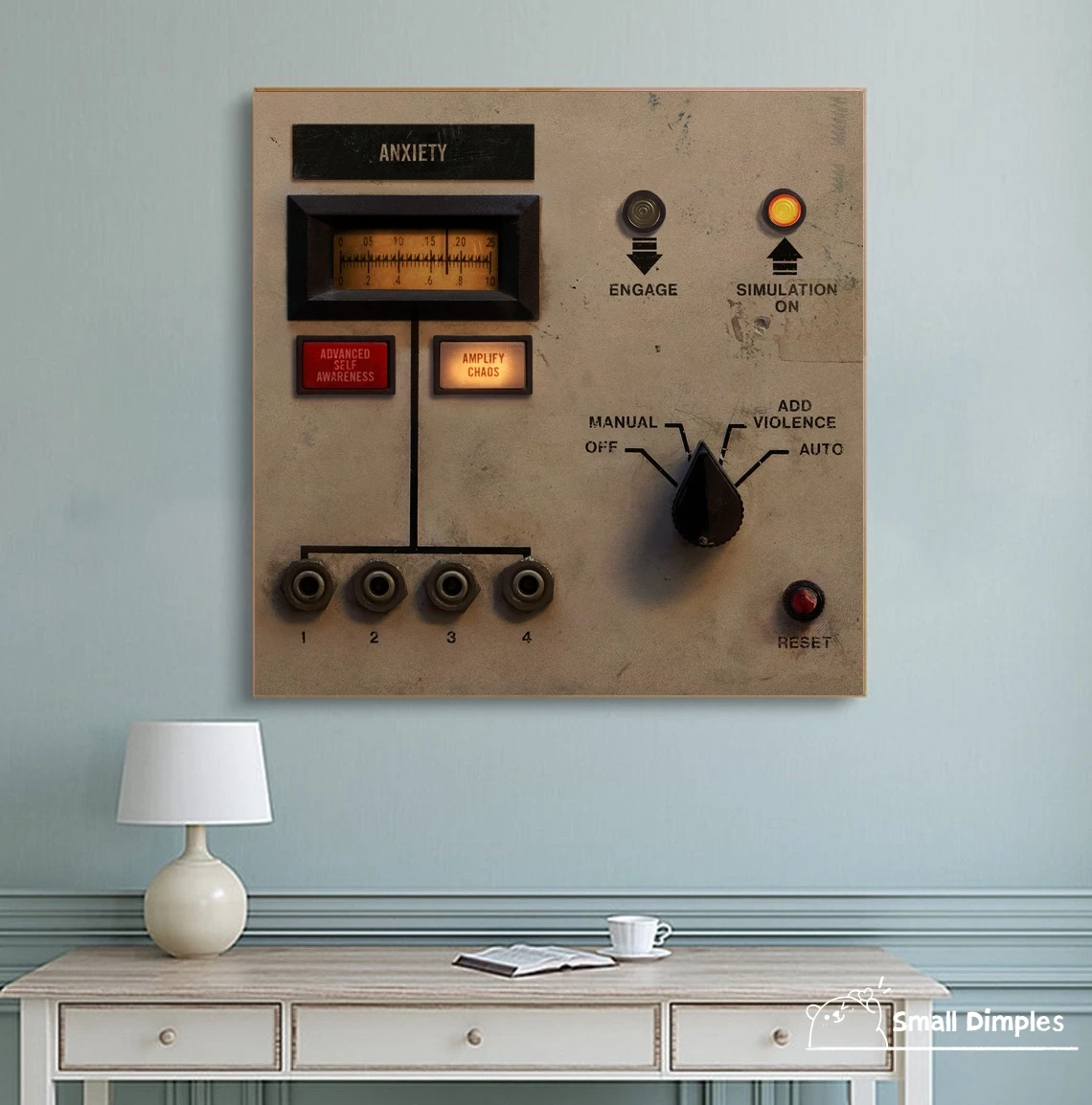 Альбом для ногтей Добавить агрессию 9 дюймов плакат холст Художественная печать