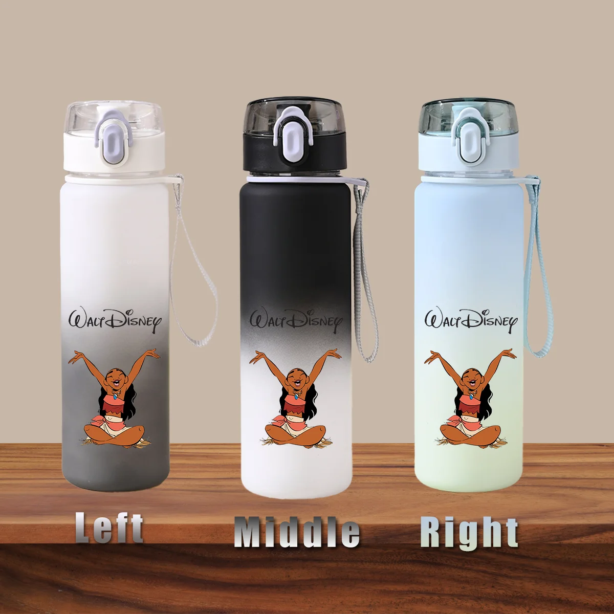 Портативная пластиковая бутылка для воды с градиентом детей