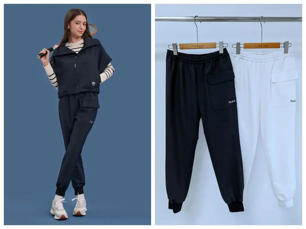 

Golf Women's Pants Autumn Style Elastic Feet Elastic Waist Comfortable Sports Korean Slim Golf Pants