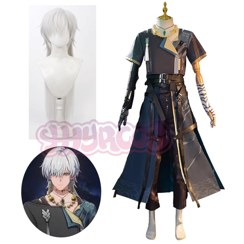 Игра Wuthering Waves Geshu Lin Косплей Костюм Парик Midnight Rangers Jiyan Jinzhou Huanglong Игровая форма