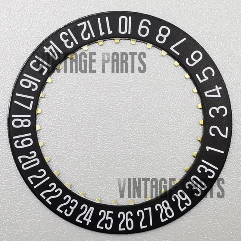 Белый черный 6-часовый диск с датой подходит для движения 2824