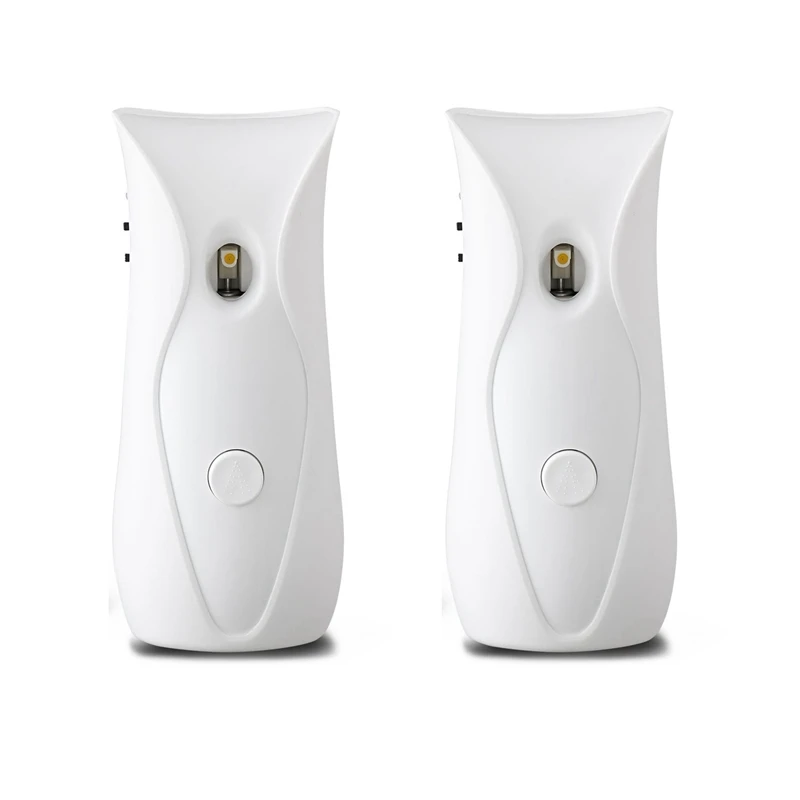 

2X Automatic Air Freshener Dispenser Bathroom Timed Air Freshener Spray Wall Mounted, Automatic Scent Dispenser For Home