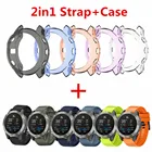 Ремешок на запястье 2 в 1 + чехол из ТПУ для смарт-часов Garmin Fenix6S 6 6X + защитный корпус для аксессуаров Fenix6S 6 6X