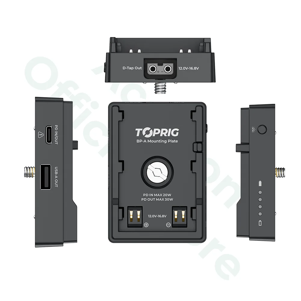 Accsoon Toprig BP-A30 BP-A60 BP-A90 Акумулятор Адаптер для быстрой зарядки Монтажная пластина 30