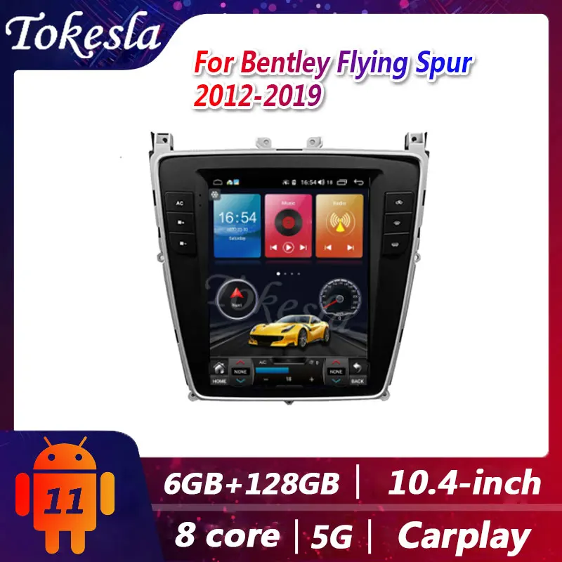 

KiriNavi For Bentley Flying Spur Continental 2012-2019 Android 11 Car DVD Player Auto Radio GPS Navigation Stereo DSP WIFI 4G