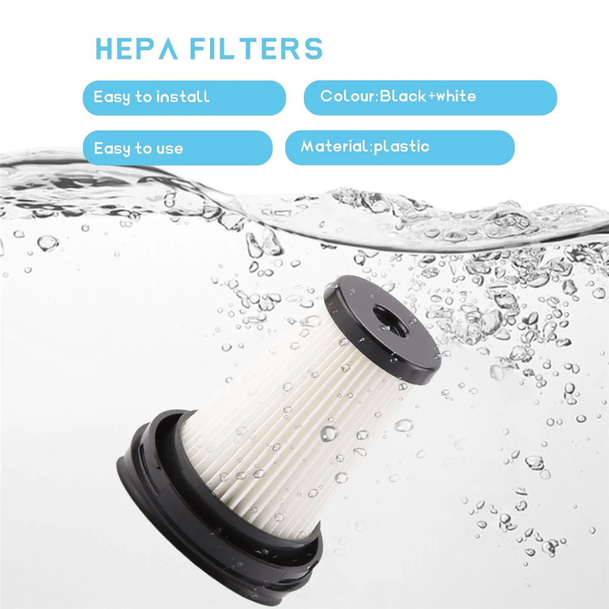 4 шт. Hepa-фильтры для грандинга VCH9629 VCH9630 VCH9631 VCH9632-заменяет детали № 9178008590