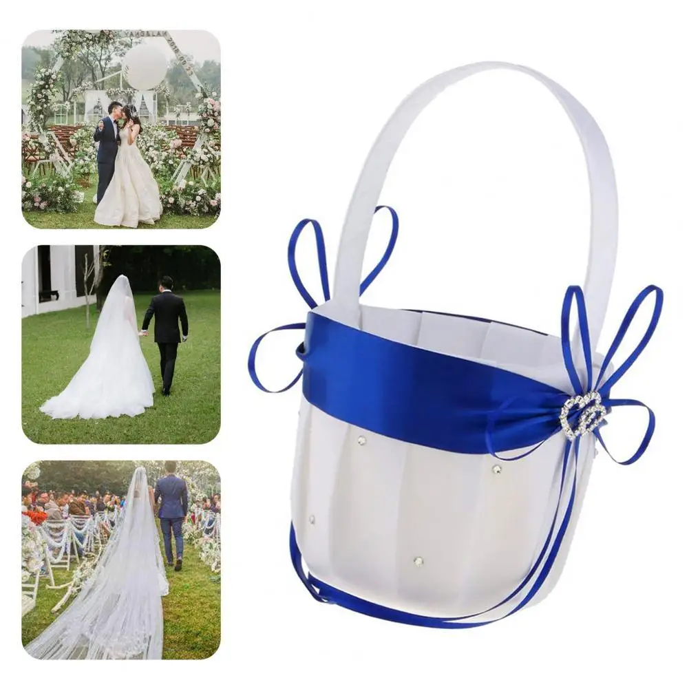

Undeformable Long Lasting Wear-resistant Bowknot Flower Basket for Home