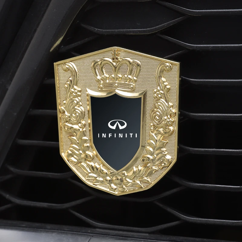 

Car front grille stickers, car metal badge badge stickers for Infiniti Logo Q50 Q70 QX70 FX35 Q30 G37 G35 Q60