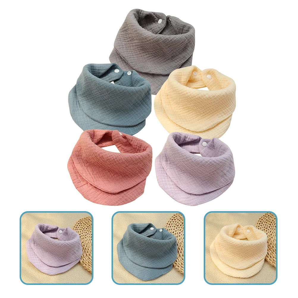 

Bibs Baby Bandana Bib Drool Infant Muslin Teething Absorbent Girl Eating Towels Sprouts Toddler Boy Drooling Triangle Snap Boys