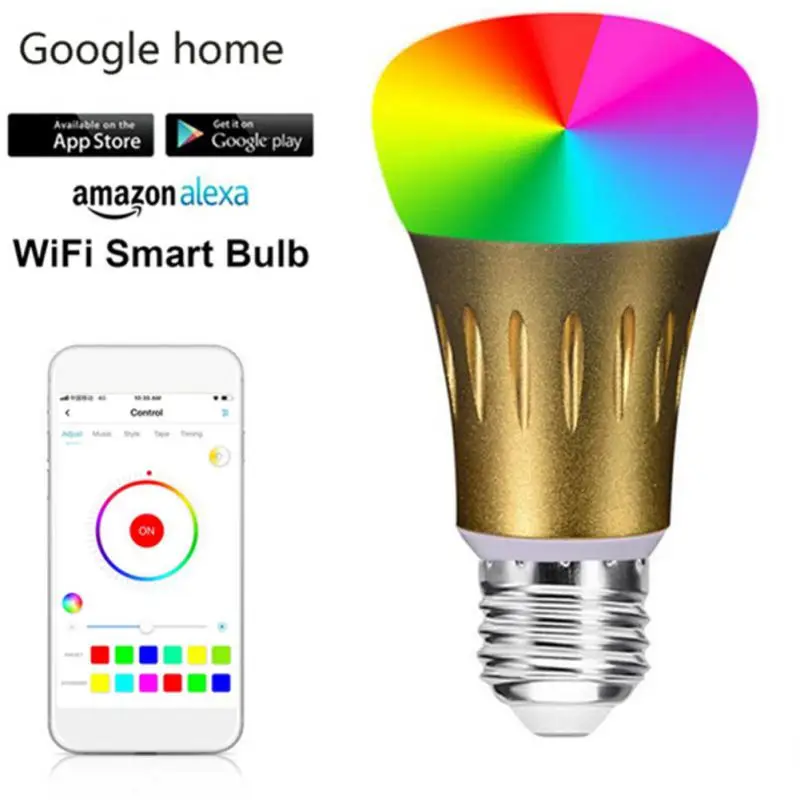 

Ww Lamp Smart Life Wifi Zigbee Voice Control Smart Full Color Light Bulb Light Bulb Tuya Dimmable 7w 2023 Bulb Ac85-265v
