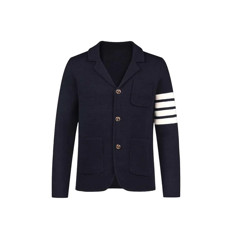 M-4495-Осенне-зимняя новая мужская мода тонкий однотонный круглый вырез в Европе и