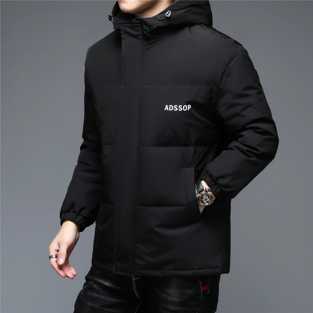 COODRONY Brand Winter Hooded Coats 90% White Duck Down Jacket Men Clothing Fashion Casual Windbreaker Thick Warm Overcoat Z8160