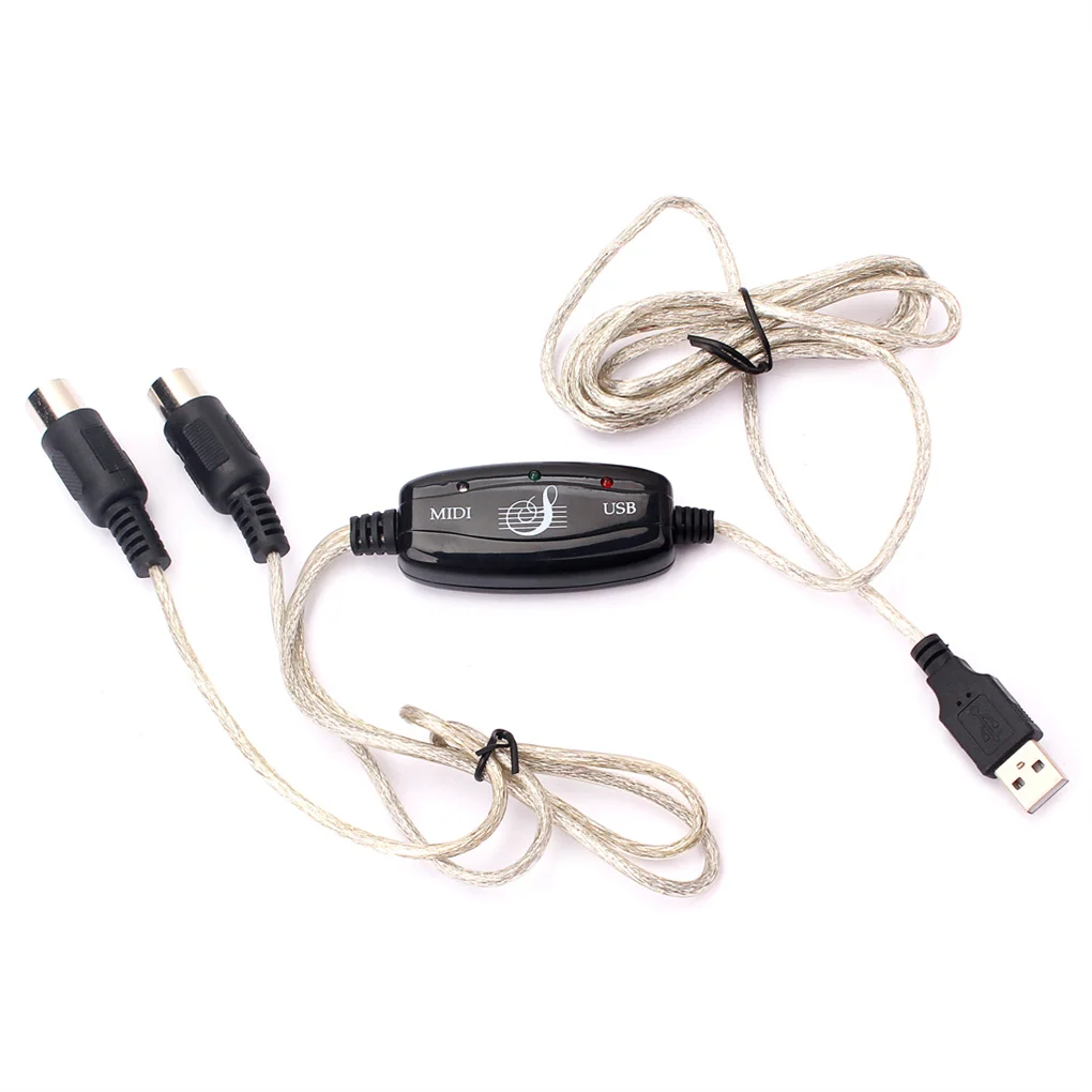

USB-кабель, профессиональный кабель, конвертер для ПК в музыкальную клавиатуру, шнур, провод с высокой производительностью со стандартным индикатором яркости