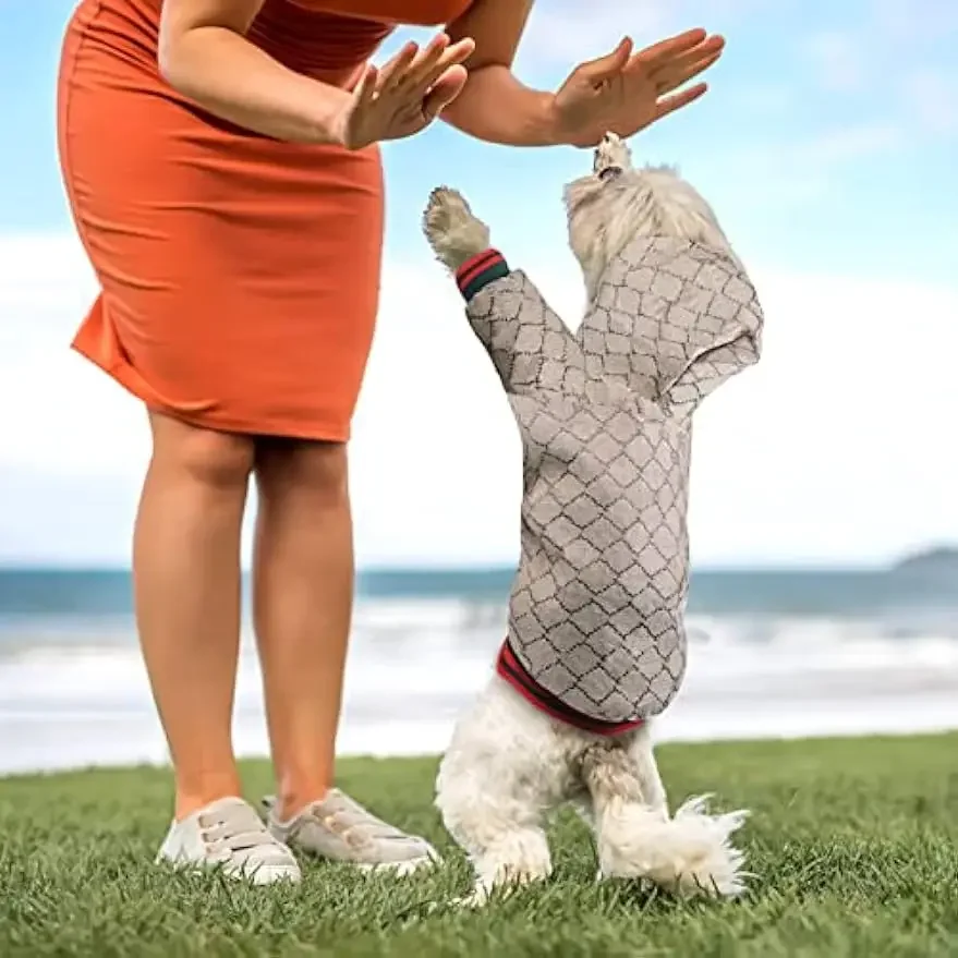 Толстовки для собак зимние пальто классические дизайнерские Роскошные теплое