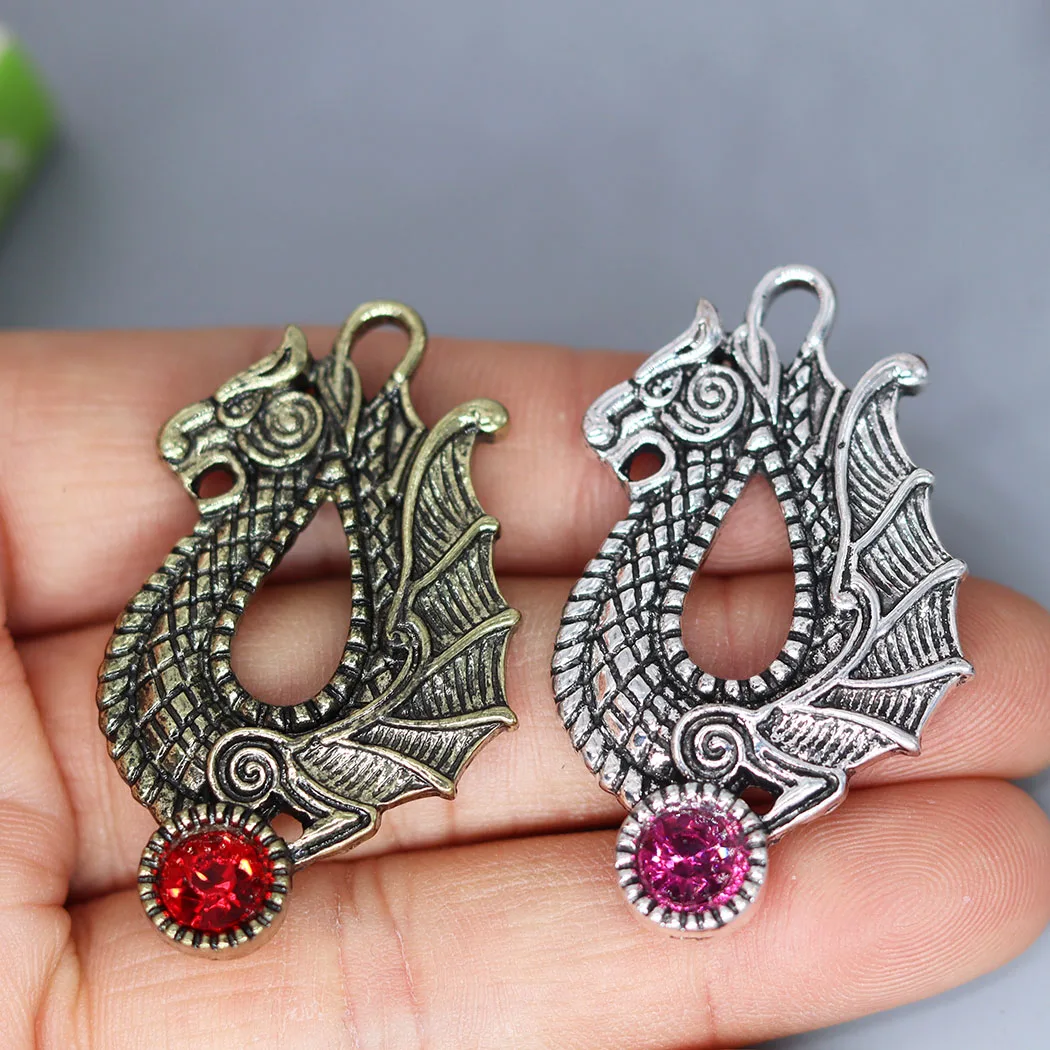 

3Pcs/lot Cletic Dragon Men Charm Pendant For DIY Necklace Earrings Handmade Jewelry Making