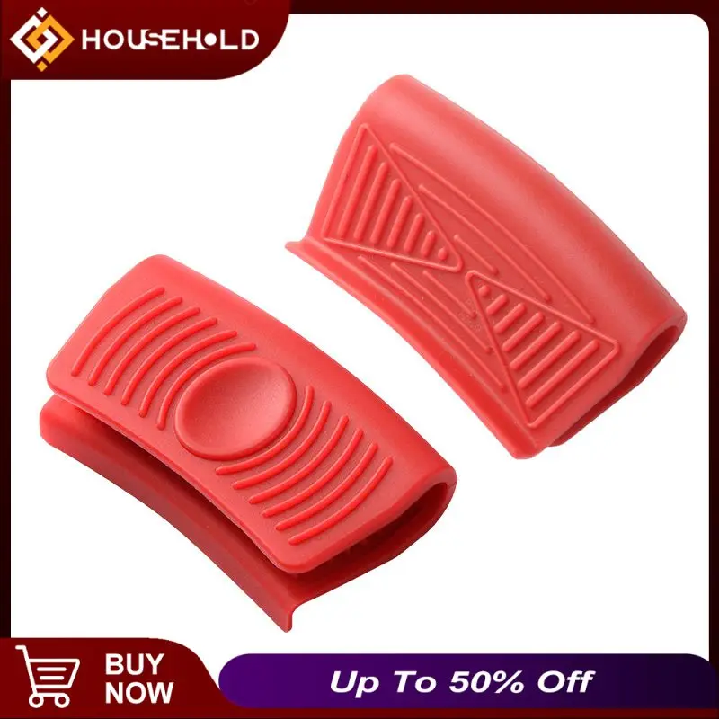 

2 Pcs Kitchen Baking Silica Gel Heat Insulation Clip Anti Scalding Non Slip Gloves Household Bowl Oven Microwave Oven Panhandle