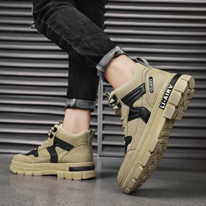 Мужская обувь ботинки Martin Осенние походные с высоким верхом Спортивная униформа