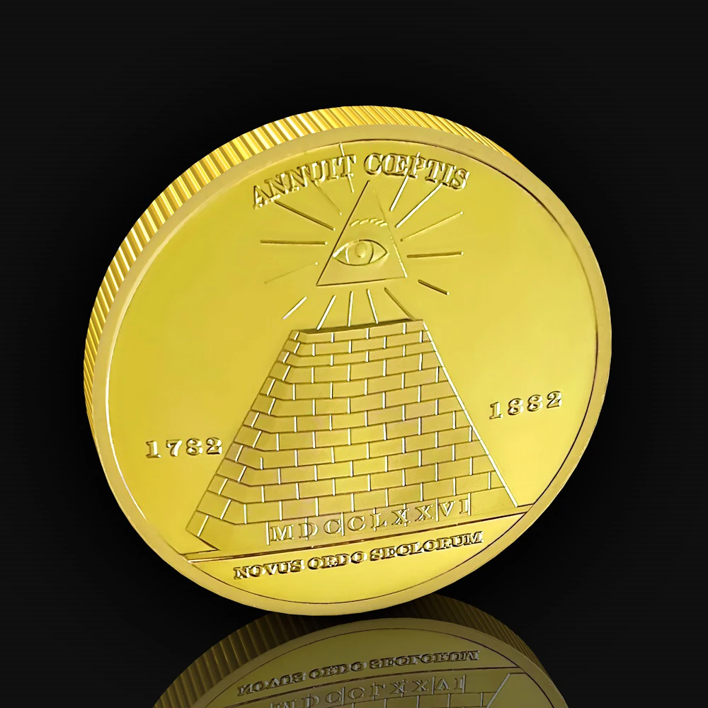 

Американские масонские металлические монеты, значок с провиденсом, значок для Honor, вызов, винтажные подарки ручной работы