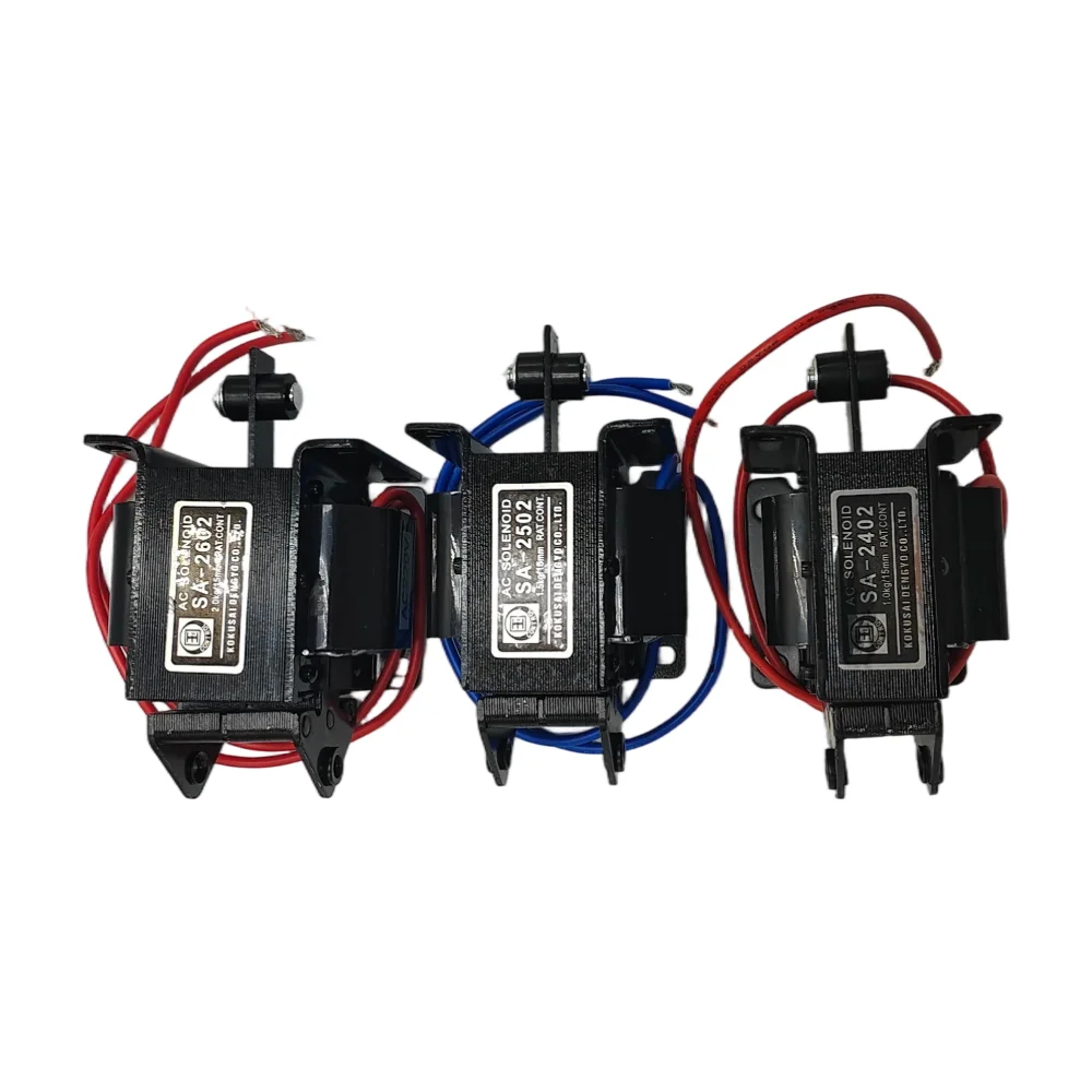 Фото 1 шт. SA-2402 SA-2502 SA-2602 Электромагнит тяговый AC24V AC 110V 220V, усилие 1-2 кг, ход 15 мм №4
