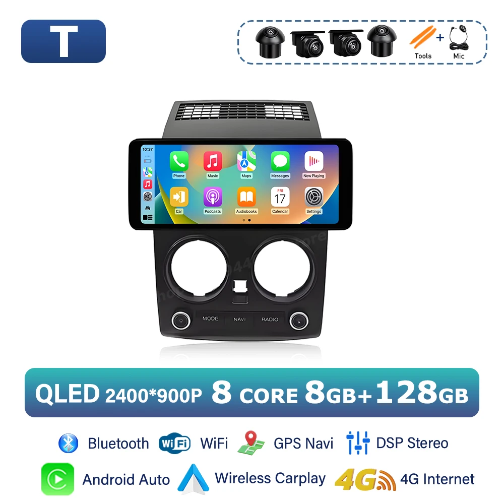 

Android OS Car Display Screen for Nissan Qashqai J10 2008 - 2015 Multimedia Radio Player DSP Stereo BT GPS Navi Wireless Carplay