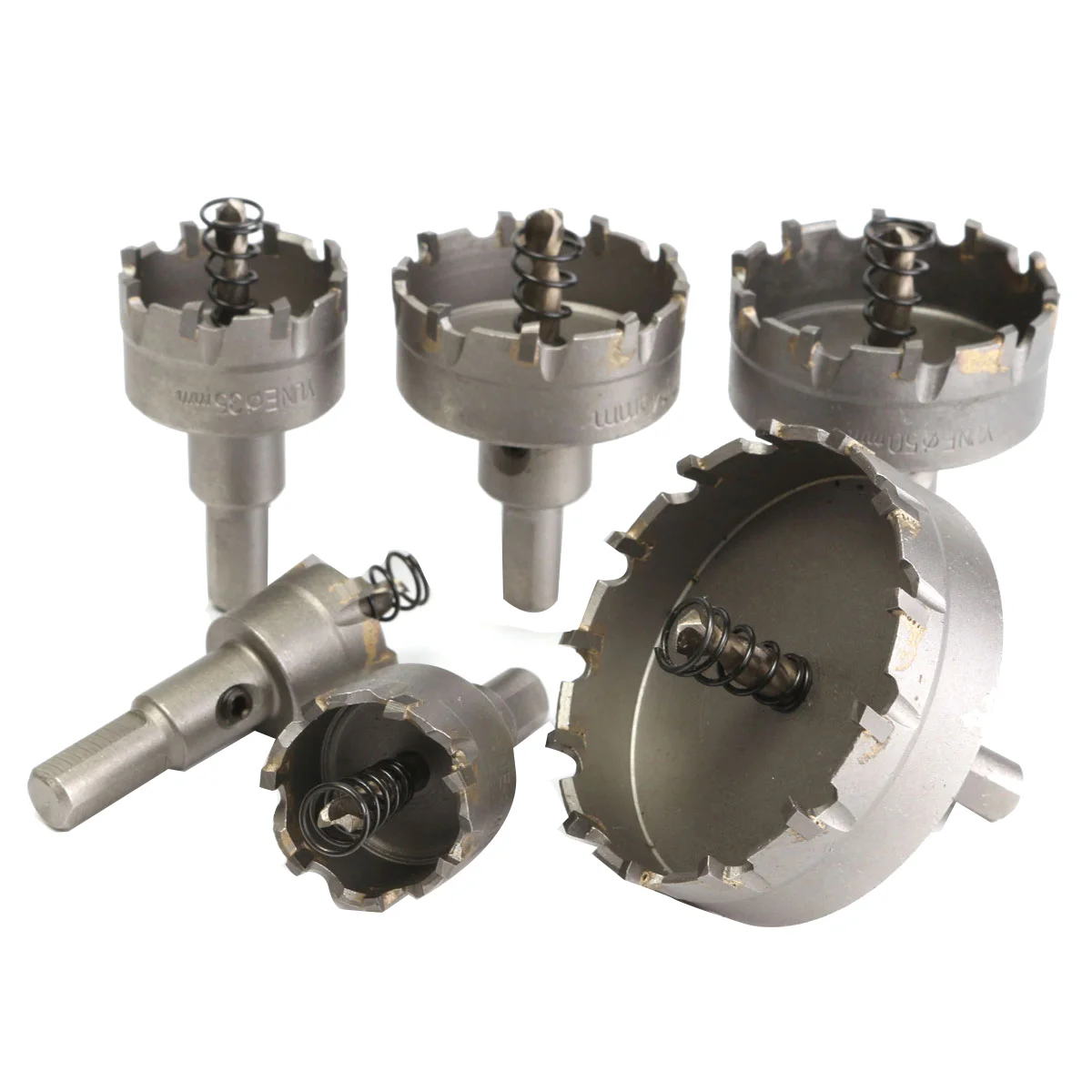 

Набор твердосплавных наконечников для сверления металла, 6 шт., 22-65 мм