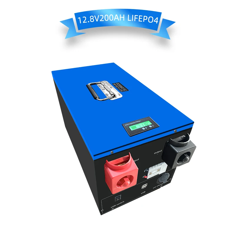 

Backcountry Camping LCD Light Solar Battery Lifepo4 Battery 12v 200ah With LCD Display