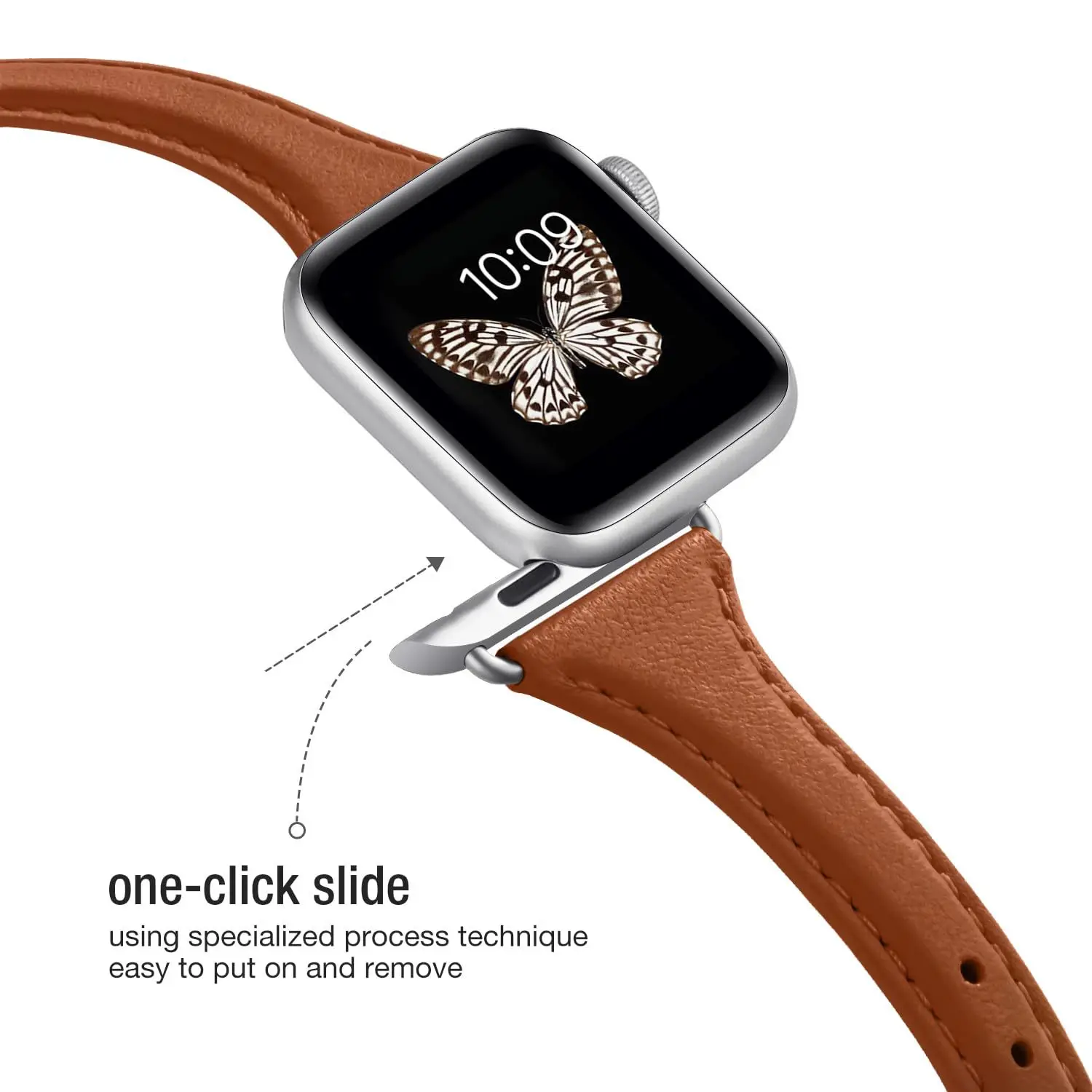 Фото Оптовая цена: Ремешки для Apple Watch из натуральной кожи, модные узкие ремешки S11, сменные браслеты №3