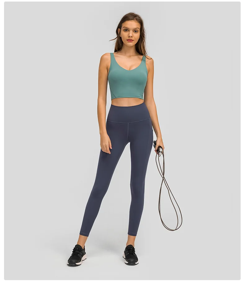 Lulu Women's Pants Leggings Soft Yoga Workout Pants Tights Gym Fitness Sport Sweatpants Breathable Quick Dry Seamless Leggings