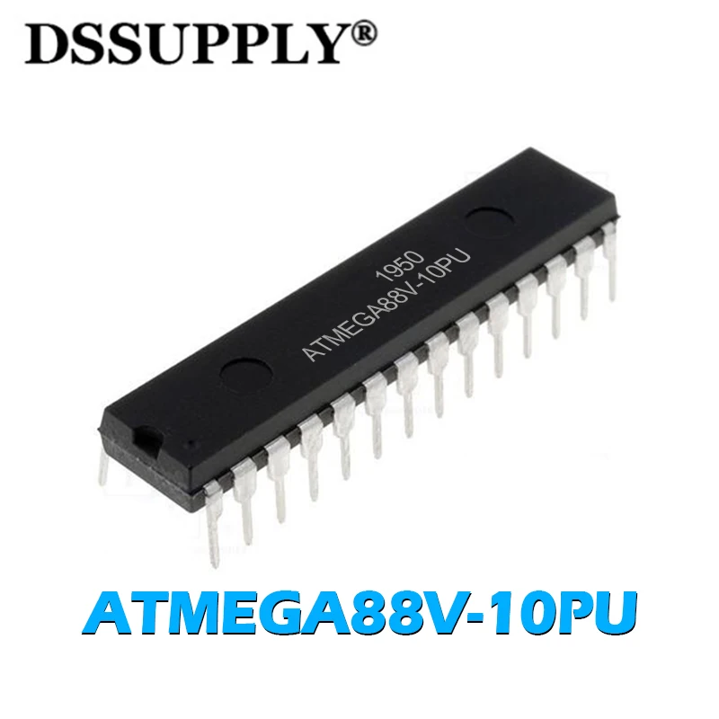 

5PCS New Original ATMEGA88V ATMEGA88V-10PU DIP-28 Memory Chips MCU Microcontroller