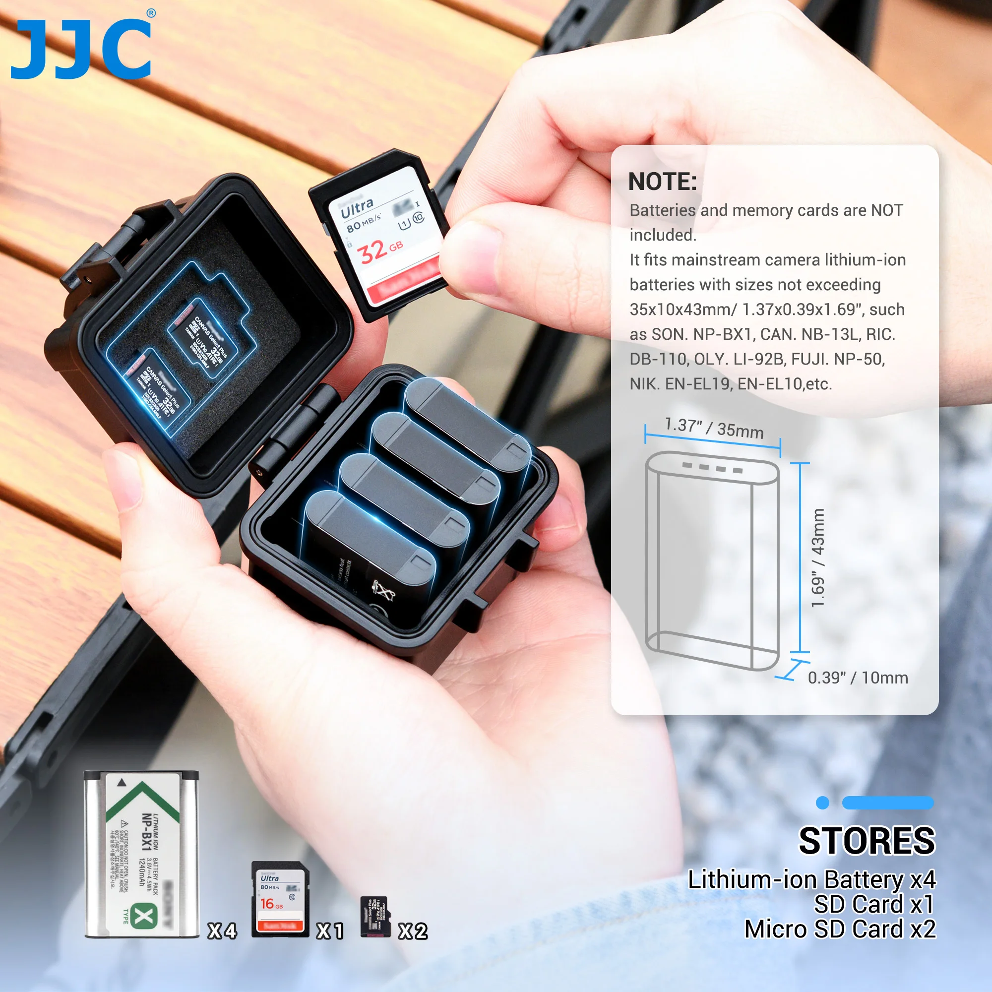 Портативный органайзер JJC для фотоаппарата Nikon