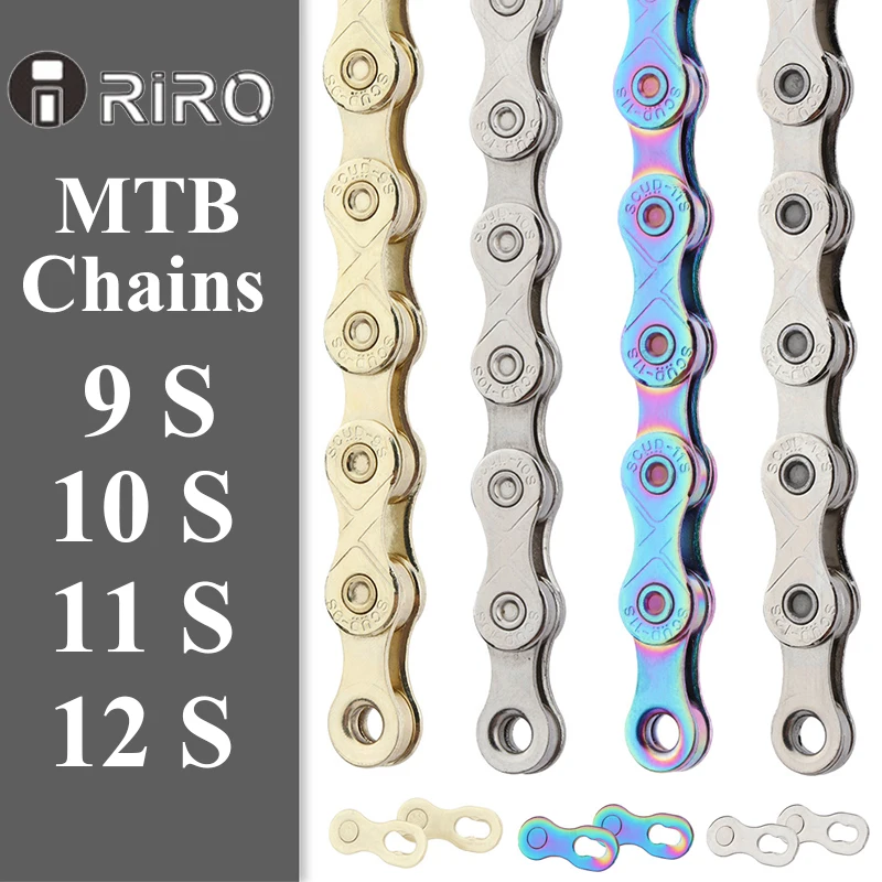 

Bicycle Chain 9/10/11/12 Speed Mtb Chain Ultralight Road Mountain Bike Chains Durable 11V Current for Shimano SRAM