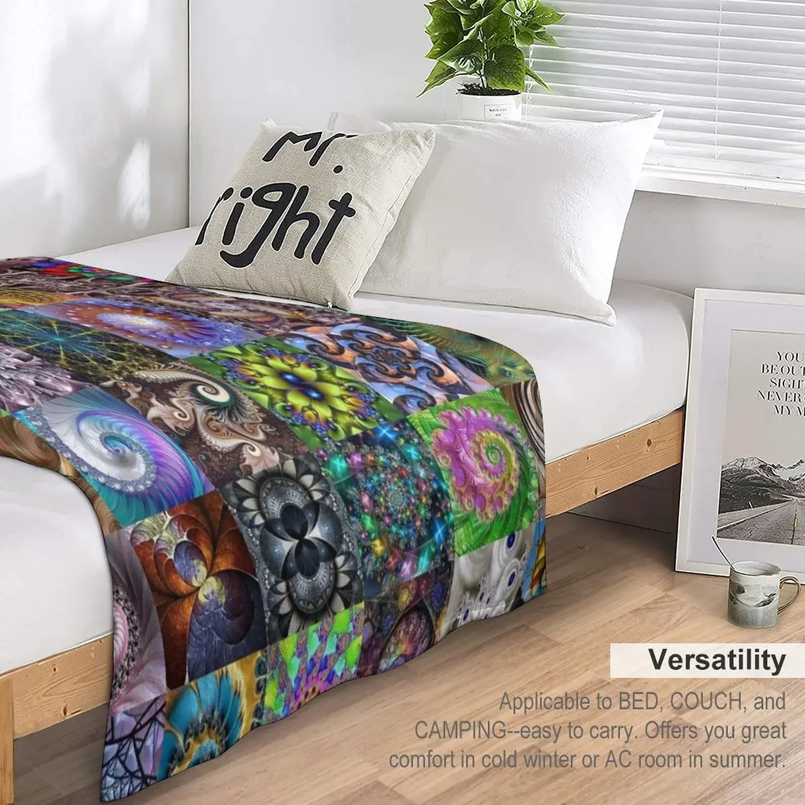 Фрактал бросать одеяло роскошные фотообои и одеяла