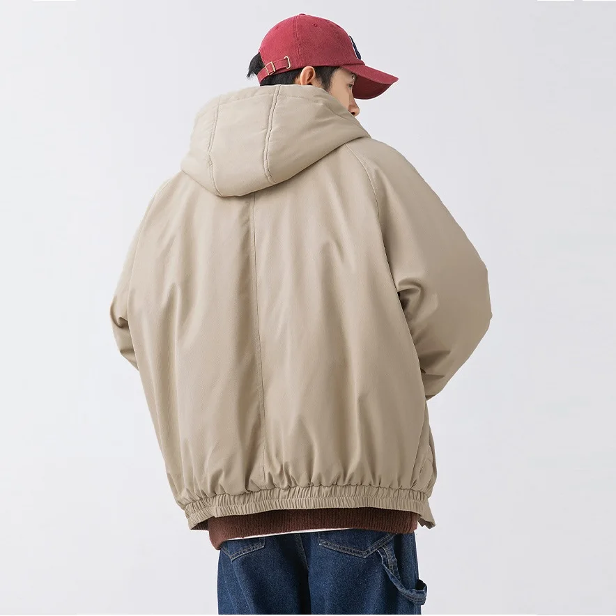 Japanese Fashion Outdoor Hooded Cotton Padded Jacket for Men In Winter, New Functional Windproof Couple's Cotton Padded Jacket