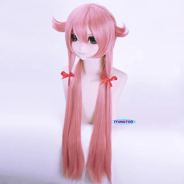 Дневник будущего Gasai Yuno Mirai Nikki Школьная форма Косплей Костюм Парик