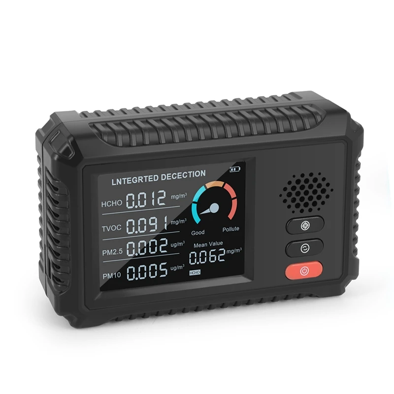 

BEAU-Multifunctional Air Quality Monitor Carbon Dioxide Sensor TVOC HCHO PM2.5 PM10 Gas Detector Gas Analyzer For Home Office