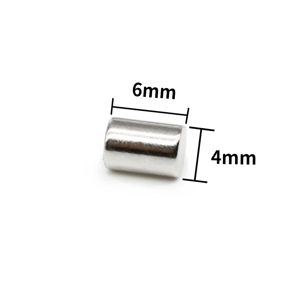 

100/1000PCS Round Ndfeb Limit 4x6 4x8 4x10 4x12 mm N35 Communication Car Electronic Computer Toy Magnet Strong Magnetic