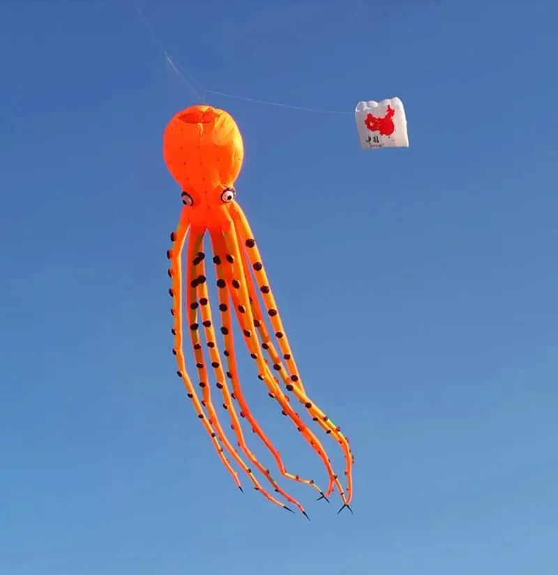 Бесплатная доставка 26 м большой воздушный змей-осьминог кулон надувной змей для