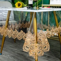 pvc soft glass transparent tablecloth oilcloth lace table cover custom square round waterproof table cloth