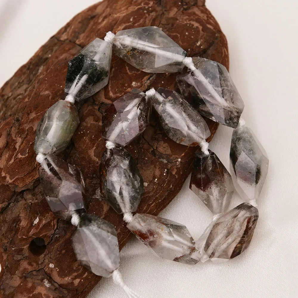 AIPIAODEGUAIGUAI Зеленый призрачный кварц бусины овальные