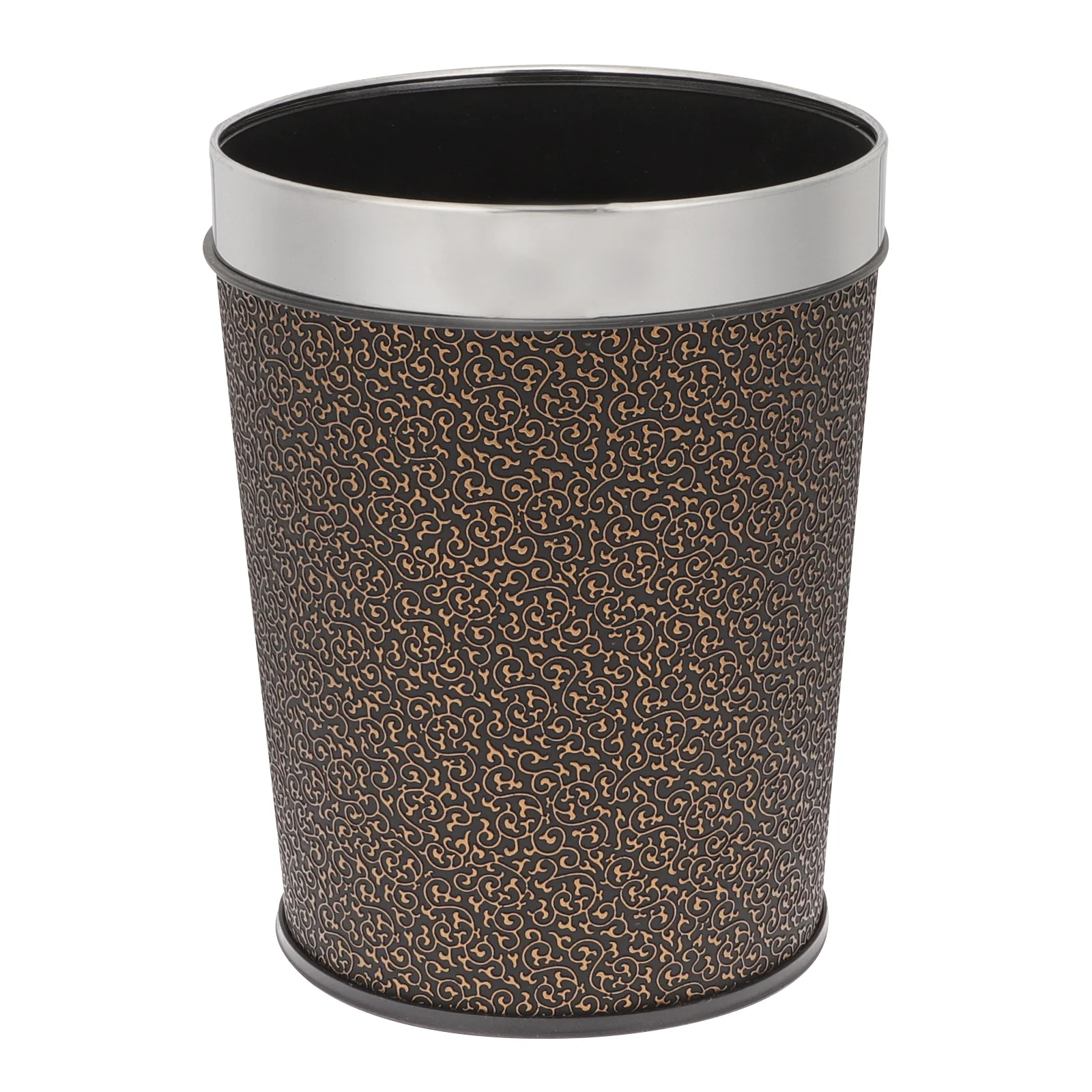 

Trash Can Bin Garbage Waste Basket Bathroom Office Kitchen Paper Black Matte Accessories Wastebasket Container Rubbish