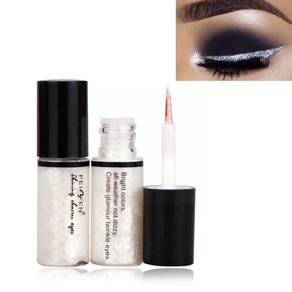 

5 Color Metallic Shiny Eyeshadow Glitter Liquid Eyeliner Waterproof Makeup Pen Shadow Eye Eye Makeup Liner Pigment Cosmetic H6W7