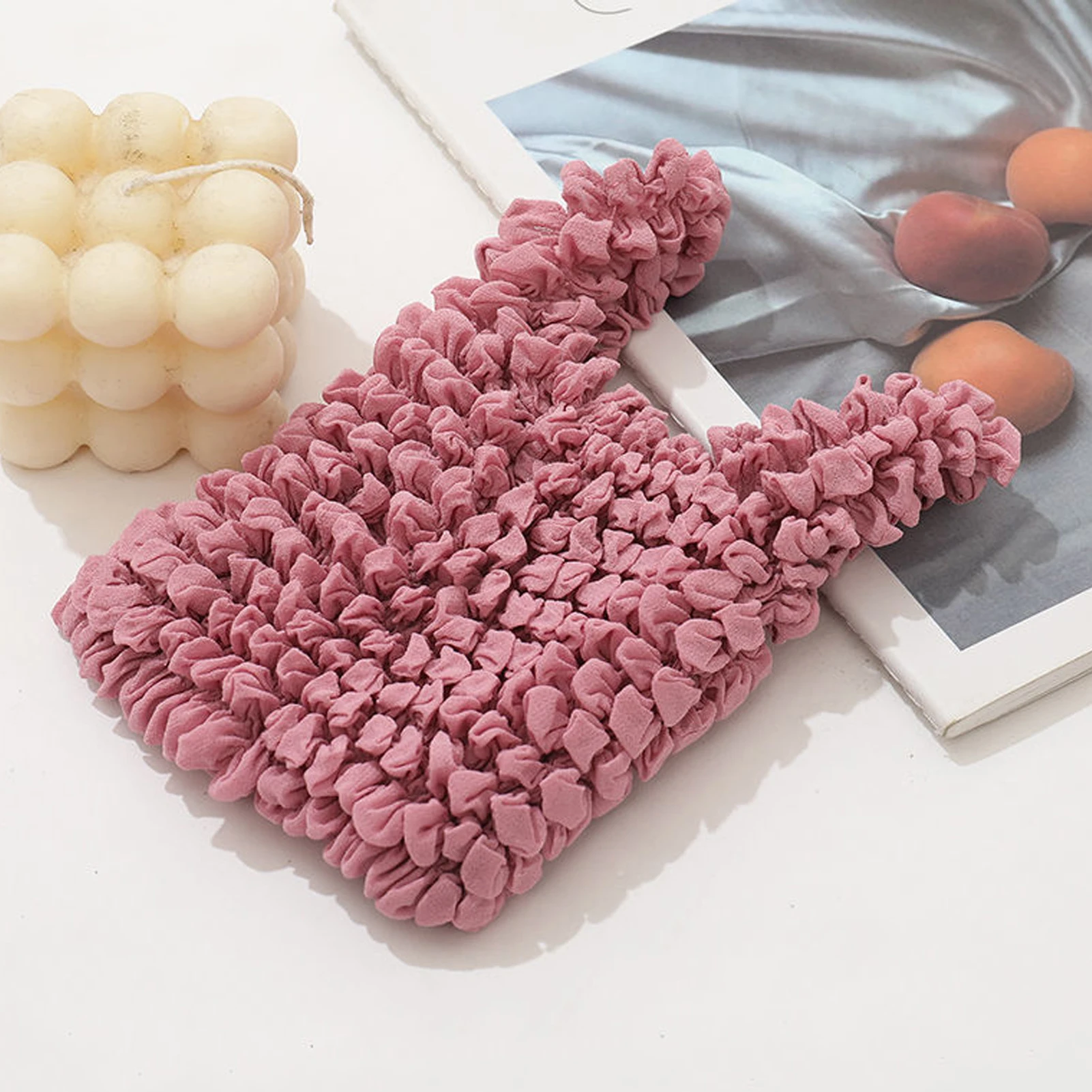 

Портативная волшебная сумка стрейч Складная ручная плиссированная сумка, стандартная, термоусадочная сумка для хранения, многоразовые про...