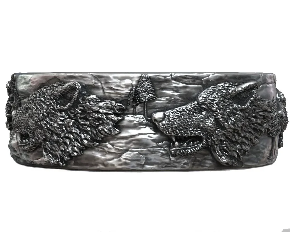 Кольцо с головой волка 9 г обручальное кольцо дикой природой винтажные ювелирные