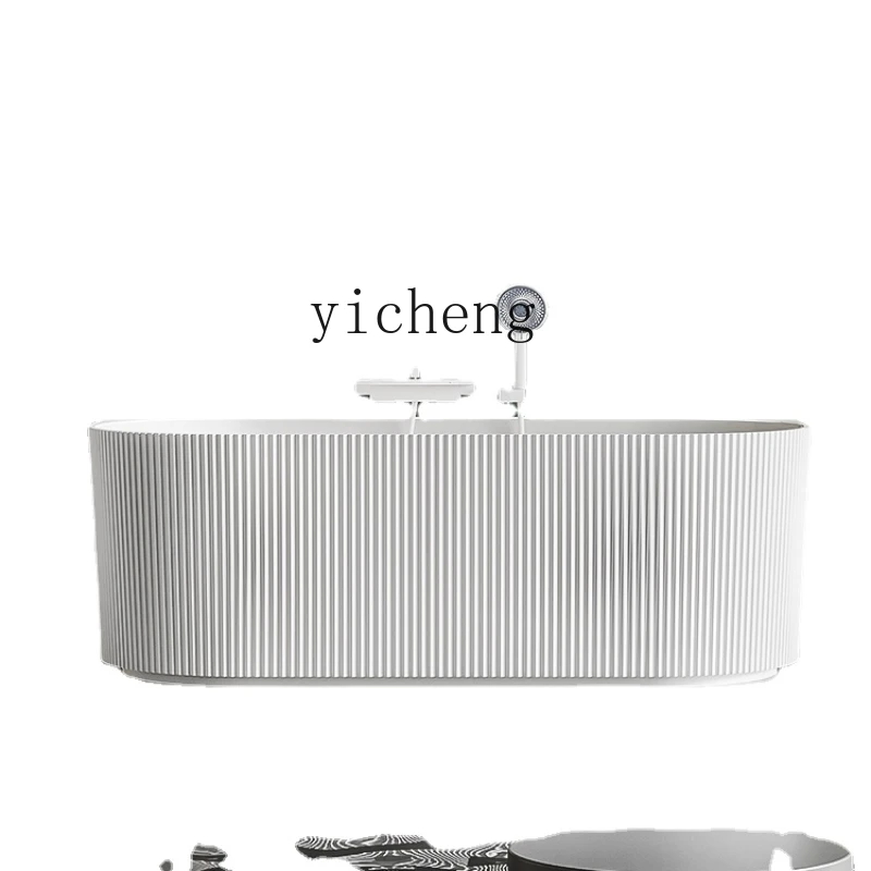 Ванна для ванной японская акриловая ванна Овальная взрослых с глубоким