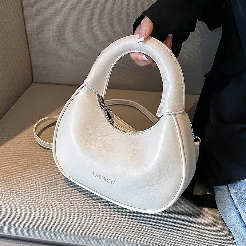 

Half-moon Shoulder Side Bag for Women 2023 Trend Fashion Crossbody Bag Designer Female Leather Handbags and Purses