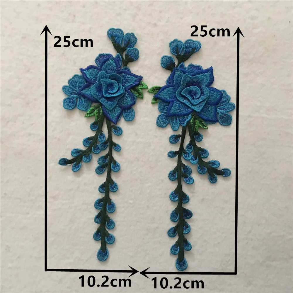 Fashion DIY handmade sewing corsage to flower embroidery medium orchid patch cheongsam dress costume clothing accessories