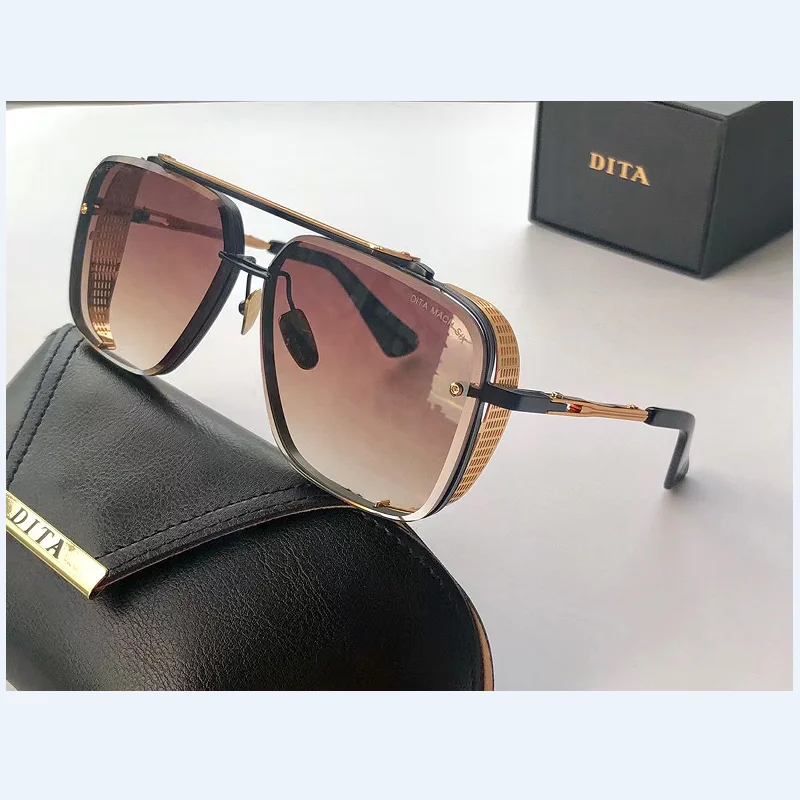 

American Brand DITA MACH SIX Style Retro UV400 Polarized Gradient Men Eyeglasses Luxury Designer High Quality Women Sun Glasses
