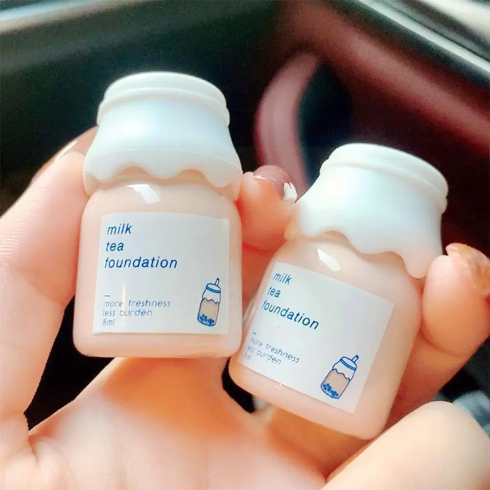 

Milk Tea Foundation Concealer Matte Foundation Cream Concealer Cosmetics Marks Waterproof Spots Lasting Dark Acne Ci V4j9