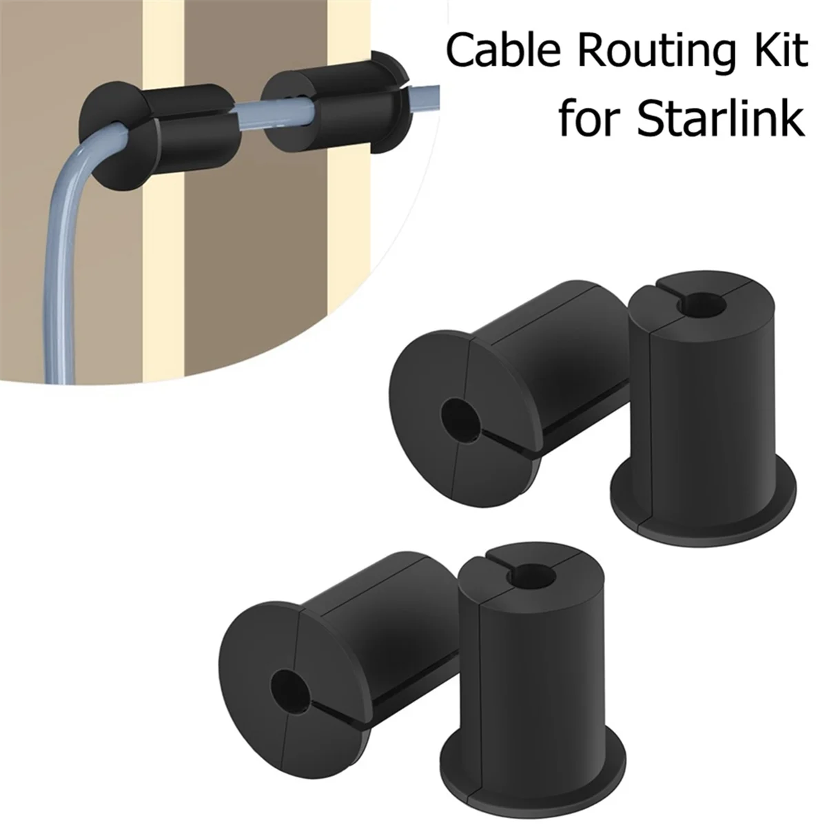 Набор для прокатки кабеля 4 шт. настенные проходы 1 дюйм Dishy Ethernet сетевые отверстия
